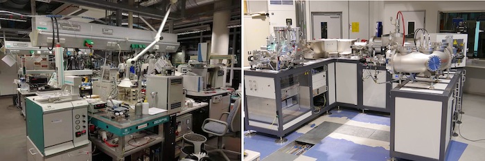 The stable isotope (left) and radiocarbon (right) lab that can provide strong support for the PhD project. © <a href="https://www.bgc-jena.mpg.de/en/servicegroups/isolab">IsoLab</a> and <a href="https://www.bgc-jena.mpg.de/en/servicegroups/14c-analysis">14C Analysis group</a> 