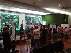Poster session at the workshop.
