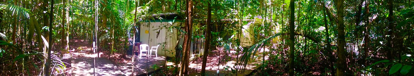 Amazon Tall Tower Observatory (ATTO), Brazil - lab containers at the foot of the 80 m tower.