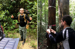 Daniel Marra during field work in Brazil.