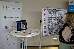 Das Leibniz-Institut für Alternsforschung lädt am „Diversity Tag“ zu einem interaktiven Labyrinth „Integration durch Vielfalt“ ein.