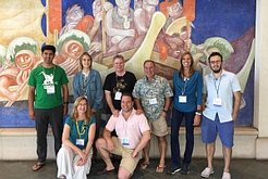 Representatives of the ATBC Conservation Committee in Honolulu, Hawai’i, USA. From left to right upper row: Tony Lynam (Co-Chair), Alice Hughes, Steven Turton, José Manuel Fragoso, Pia Parolin (Chair) and Roman Carrasco; lower row: Lisa Davenport and Norbert Kunert. (copyright: ATBC)
