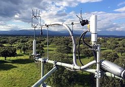 Eddy covariance measurements in the dehesa close to Majadas, Spain (Photo: Olaf Kolle)