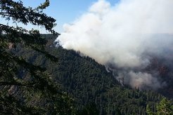 Wildfire near Los Angeles in 2021 (copyright: CECS)
