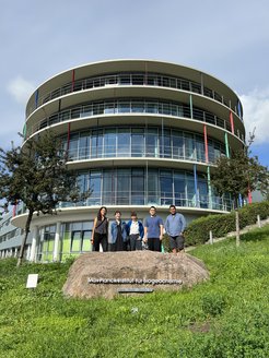 From left to right: Laura, Alex (visitor from PSInet), Sinikka, Nick, Arvind