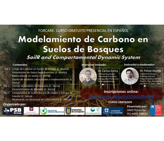 International Course "Radiocarbon modeling in Soils of Forests" (given in Spanish)
